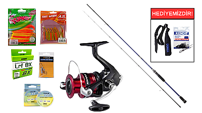 Daiwa Samurai RF 2.28m 1-12gr&Shimano Sienna 500 FG LRF Seti - 1