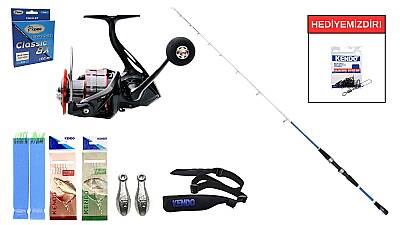 Daiwa Sensor Boat Blue 150cm 30-150&Ryuji Raptor 6000D 5+1BB Tekne Seti - 1