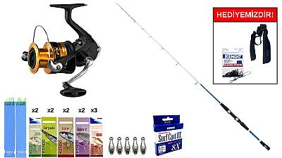 Daiwa Sensor Boat Blue 150cm 30-150&Shimano FX 4000 FC Tekne Seti - 1