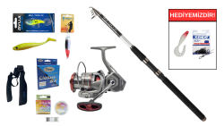 Daiwa Sensor Tele Serisi 270cm 15-60Gr&Okuma Metolius MTL-4000A 7+1bb Teleskopik Spin Seti - 1