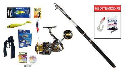 Daiwa Sensor Tele Serisi 270cm 15-60Gr&Ryuji Ares X 4000M Teleskopik Spin Seti - 1