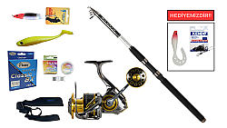 Daiwa Sensor Tele Serisi 270cm 15-60Gr&Ryuji Ares X 4000M Teleskopik Spin Seti - Daiwa