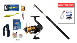 Daiwa Sensor Tele Serisi 270cm&Shimano FX C3000 FC Teleskopik Spin Seti - Daiwa