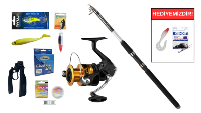 Daiwa Sensor Tele Serisi 300cm 20-60gr&Shimano FX 4000 FC Teleskopik Spin Seti - 1