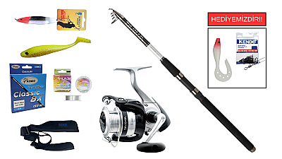 Daiwa Sensor Tele Serisi 360cm 20-60Gr&Daiwa Strikeforce 4000 B Teleskopik Spin Seti - 1
