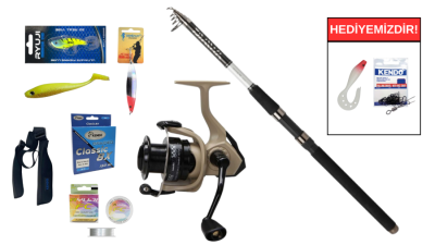 Daiwa Sensor Tele Serisi 360cm 20-60gr&Okuma Outrax OR-4000SGA 1+1BB Teleskopik Spin Seti - 1
