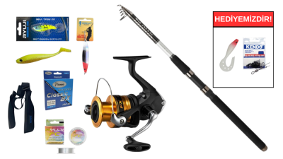 Daiwa Sensor Tele Serisi 360cm 20-60gr&Shimano FX 4000 FC Teleskopik Spin Seti - 1