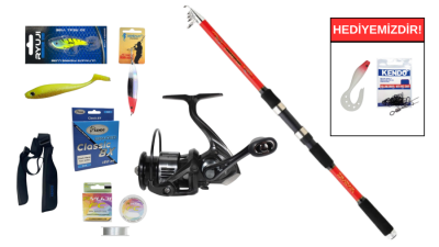 Daiwa Sweepfire Mini 2.70m 15-50gr&Ryuji Infinity 4000M 5+1BB Teleskopik Spin Seti - 1