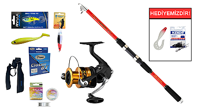 Daiwa Sweepfire Mini 2.70m 15-50gr&Shimano FX 4000 FC Teleskopik Spin Seti - 1