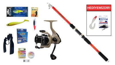  Daiwa Sweepfire Mini 3.00m 20-60gr&Okuma Outrax OR-4000SGA 1+1BB Teleskopik Spin Seti - 1
