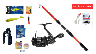 Daiwa Sweepfire Mini 3.60m 20-60gr&Ryuji Infinity 4000M 5+1BB Teleskopik Spin Seti - 1