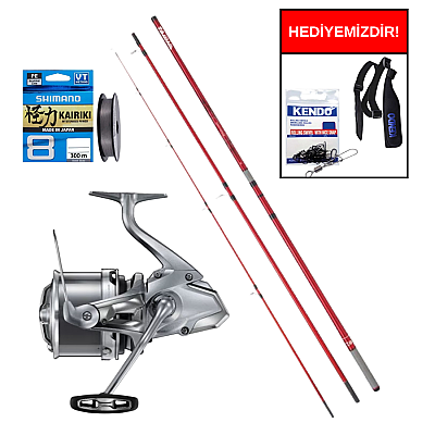 Daiwa Triforce Surf Serisi 420cm 100-225gr&Shimano Makina Ultegra 3500 XSE Profesyonel Surf Seti - 1
