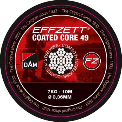 Dam Effzett Coated core49 Steeltrace Brown 16 kg 10 m Çelik Tel - 1