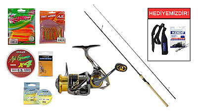 Dam Yagı Classic Spin 2.10 m 2-8 gr&Ryuji Ares X 1000S 5+1BB LRF Seti - 1