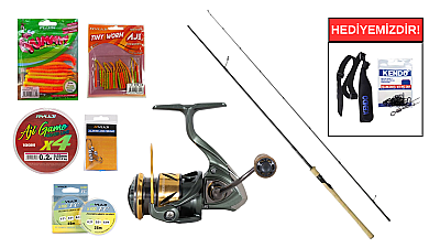 Dam Yagı Classic Spin 2.10 m 2-8 gr&Ryuji Enjoy X 500S 6+1BB LRF Seti - 1