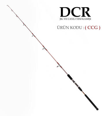 DCR HİLAL JIG VE CANLI YEM KAMIŞI 185 CM 100-300 BORDO - 1