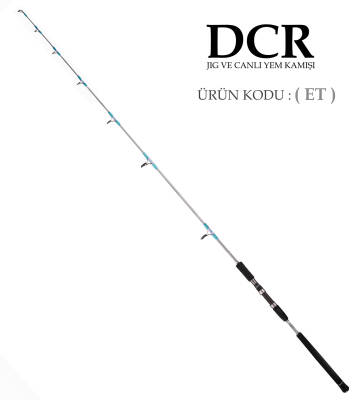 DCR HİLAL JIG VE CANLI YEM KAMIŞI 185 CM 100-300 GRİ - 1