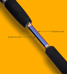 DCR HİLAL TETİKLİ JIG VE CANLI YEM KAMIŞI 185 CM 100-300 LACİVERT - 5