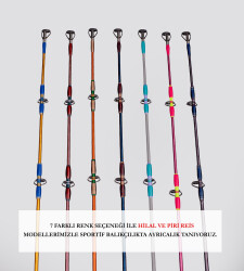 DCR PİRİ REİS JIG VE CANLI YEM KAMIŞI 185 CM 150-350 BORDO - 8