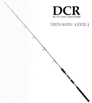 DCR PİRİ REİS JIG VE CANLI YEM KAMIŞI 185 CM 150-350 BORDO - 1