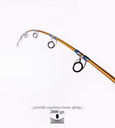 DCR PİRİ REİS TETİKLİ JIG VE CANLI YEM KAMIŞI 185 CM 150-350 HARDAL - DCR