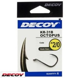 DECOY KR-31B Octopus Black Nickel Olta İğnesi - Decoy