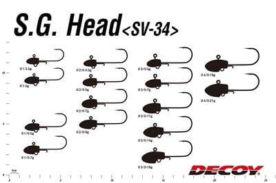 DECOY SV-34 Salt Groove JH Jig Head - 3