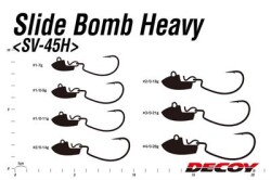 DECOY SV-45H Slide Bomb Heavy Jig Head - 3