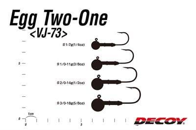 Decoy Vj-73 Egg Two-One 7gr Jighead - 2
