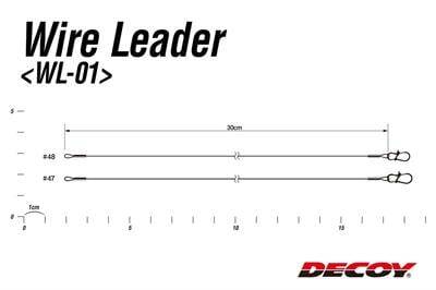 Decoy WL-01 Wire Leader Klipsli Çelik Leader - Çelik Tel - 3