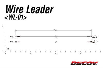 Decoy WL-01 Wire Leader Klipsli Çelik Leader - Çelik Tel - 3