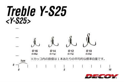 DECOY Y-S25 Light Game Treble Üçlü Kanca - 2
