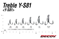 DECOY Y-S81 Treble Süper Heavy Duty Güçlendirilmiş Üçlü İğne - 3