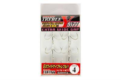 DECOY Y-W77 Curve Treble Geniş Tutuşlu Üçlü Kanca - 1