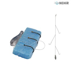 Dip Oltası 3 İğneli Kurşunlu 100p - NEHİR