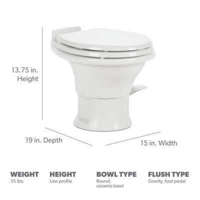 Dometic 311 Yerçekimli Klozet Seramik 19