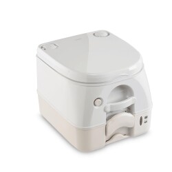 Dometic 972 Dometic 9.8 Lt Kamp Karavan için Portatif Tuvalet Beyaz / Bej - Dometic