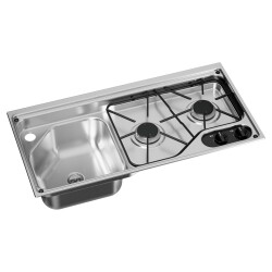 Dometic CVC1700 LH İki Gözlü Ocak ve Evye Kombinasyonu 700x350 mm - Dometic