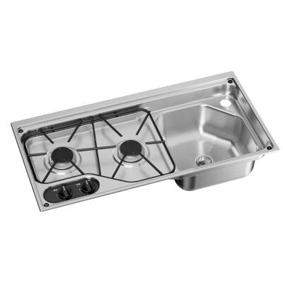 Dometic CVC1700 RH İki Gözlü Ocak ve Evye Kombinasyonu 700x350 mm - 1