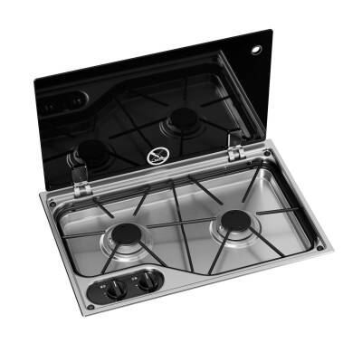 Dometic CVH1525G İki Gözlü Ocak Cam Kapaklı 525x350 mm - 1