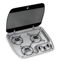 Dometic HBG 3445 Üç Gözlü Cam Kapaklı Ocak - Dometic