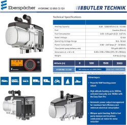 Eberspacher Hydronic S3 Sürekli Sıcak SU 5KW Kombi - 5