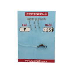 Ecotackle Fırdöndülü Yemli Takım 1251 3 İğne 100P - ECOTACKLE