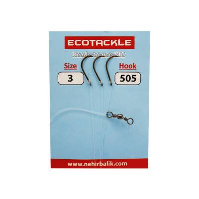 Ecotackle Fırdöndülü Yemli Takım 505 Bronz 3 İğne 100P - 1