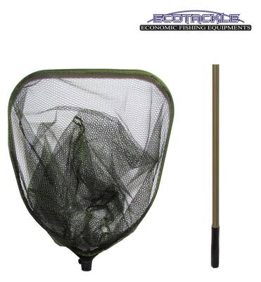 Ecotackle Kepçe Beşgen 55x60 Kauçuk Tor 2 Parça 210 Cm - 1