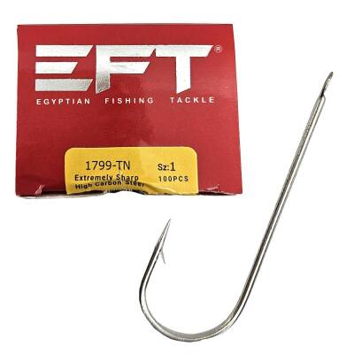 EFT Hook 1799 Beyaz Düz İğne 100 Adet - 1