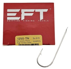 EFT Hook 1799 Siyah Düz İğne 100 Adet - 1