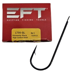 EFT Hook 1799 Siyah Düz İğne 100 Adet - EFT