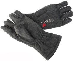Eiger Fleece Glove Half Fingers Dark Grey - EIGER