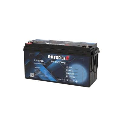Europlus 12.8V/200Ah LiFePO4 Smart Akü – 4000 Cycle - 3